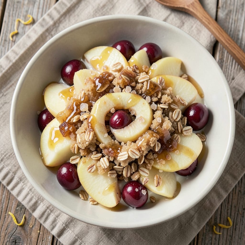 Apple Cherry Crisp Dessert Recipe: Autumn Spice Swirl With Buttery Crunch