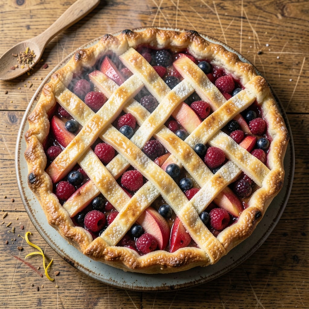 Apple and Mixed Berry Pie Recipe: Flaky Crust Meets Bursting Fruit Filling