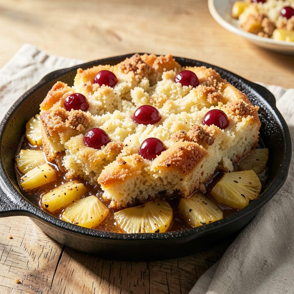 Alton Brown's Pineapple Upside Down Cake Recipe: Caramelized Topping and Juicy Fruit Layers