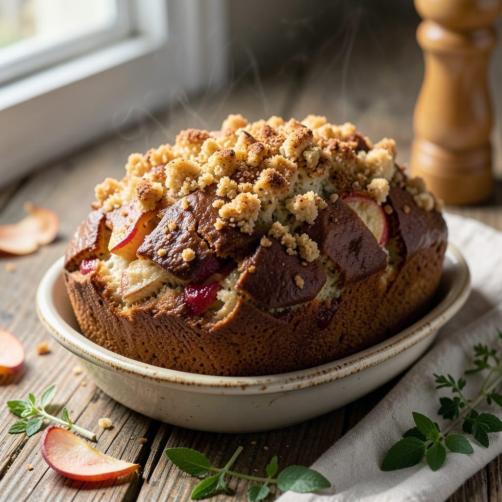 Apple Bread Recipe With Streusel Topping: Spiced Apple Layers and Crunchy Crown