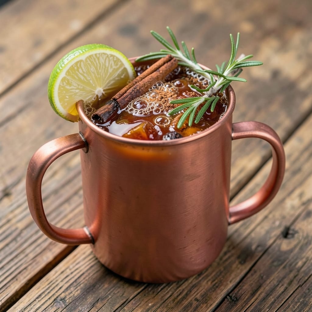 Apple Cider Bourbon Mule Recipe: Spiced Winter Kick in a Copper Mug