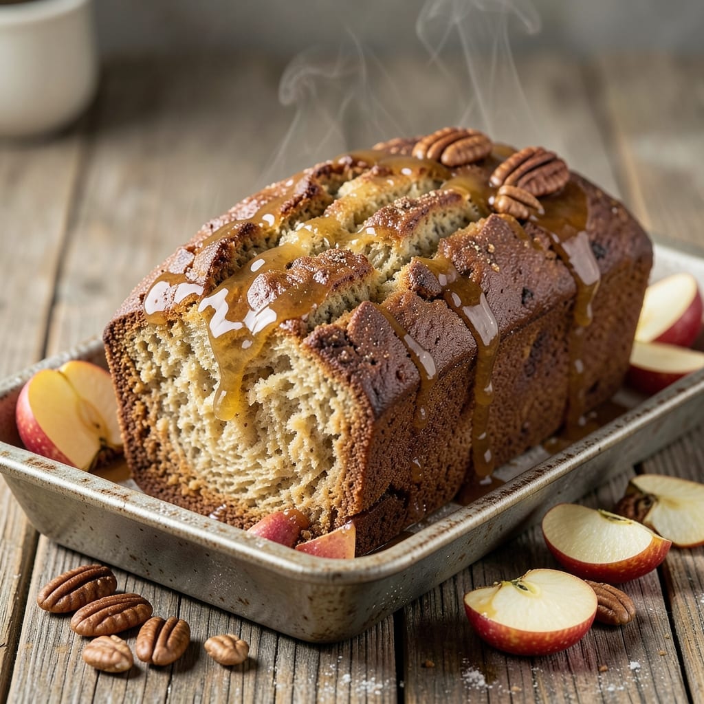 Apple Cider Doughnut Loaf Recipe: Spiced Streusel Hugs Moist Apple Layers