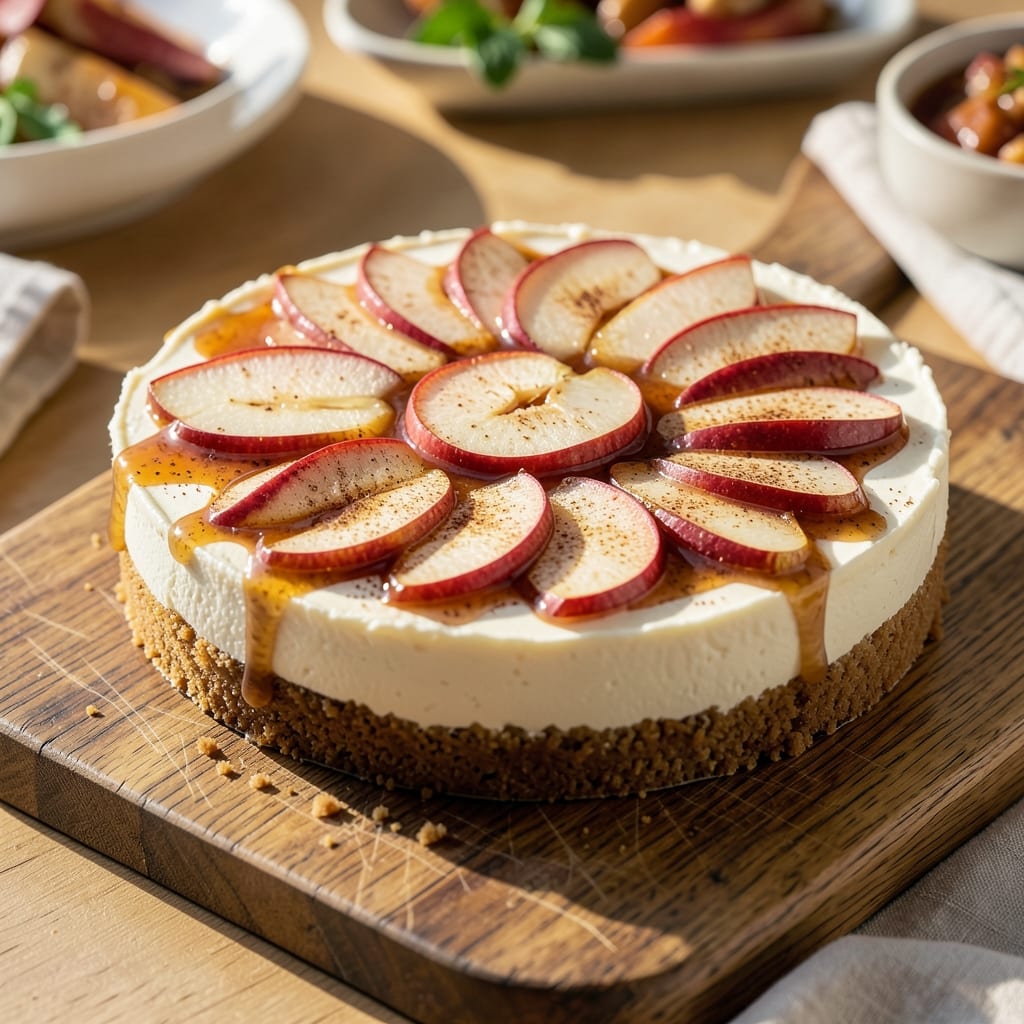 Apple Cheesecake Recipe Cheesecake Factory: Velvety Vanilla Cream with Caramelized Apple Topping