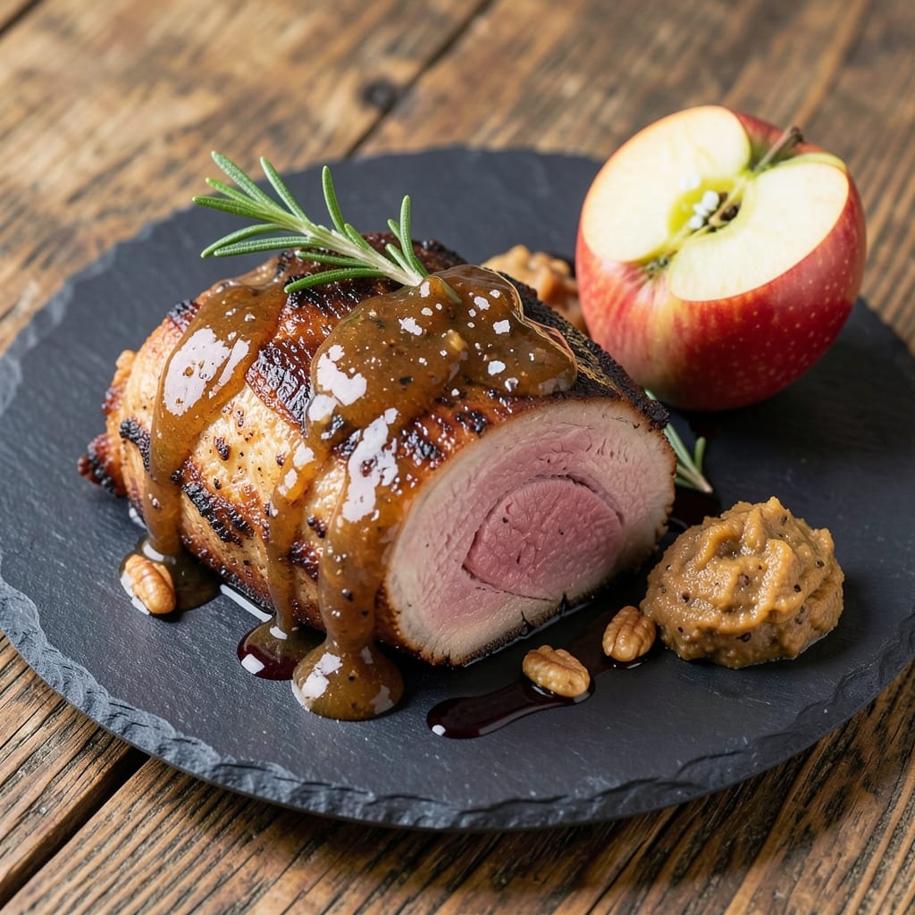 Apple Bourbon Pork Tenderloin Recipe: Smoky Caramelized Glaze With Deep Flavor