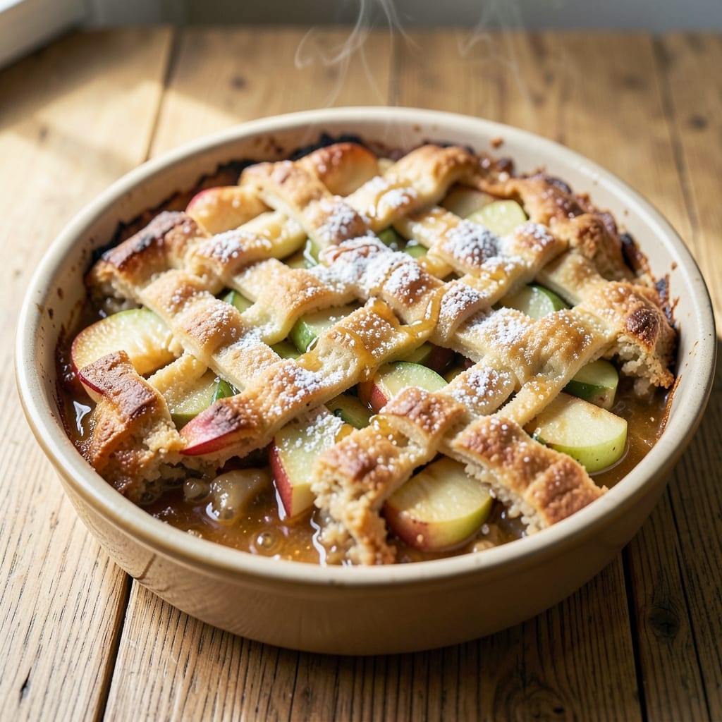 Apple Cobbler Recipe With Buttermilk: Buttery Streusel Hugs Warm Spiced Apple Layers