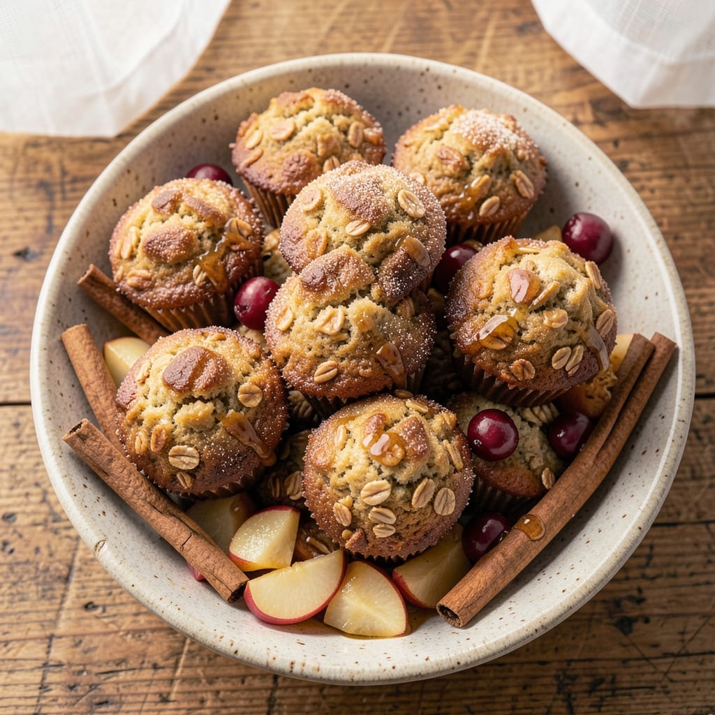 Apple Cinnamon Bran Muffins Recipe: Whole-Grain Crunch With Warm Spice Burst
