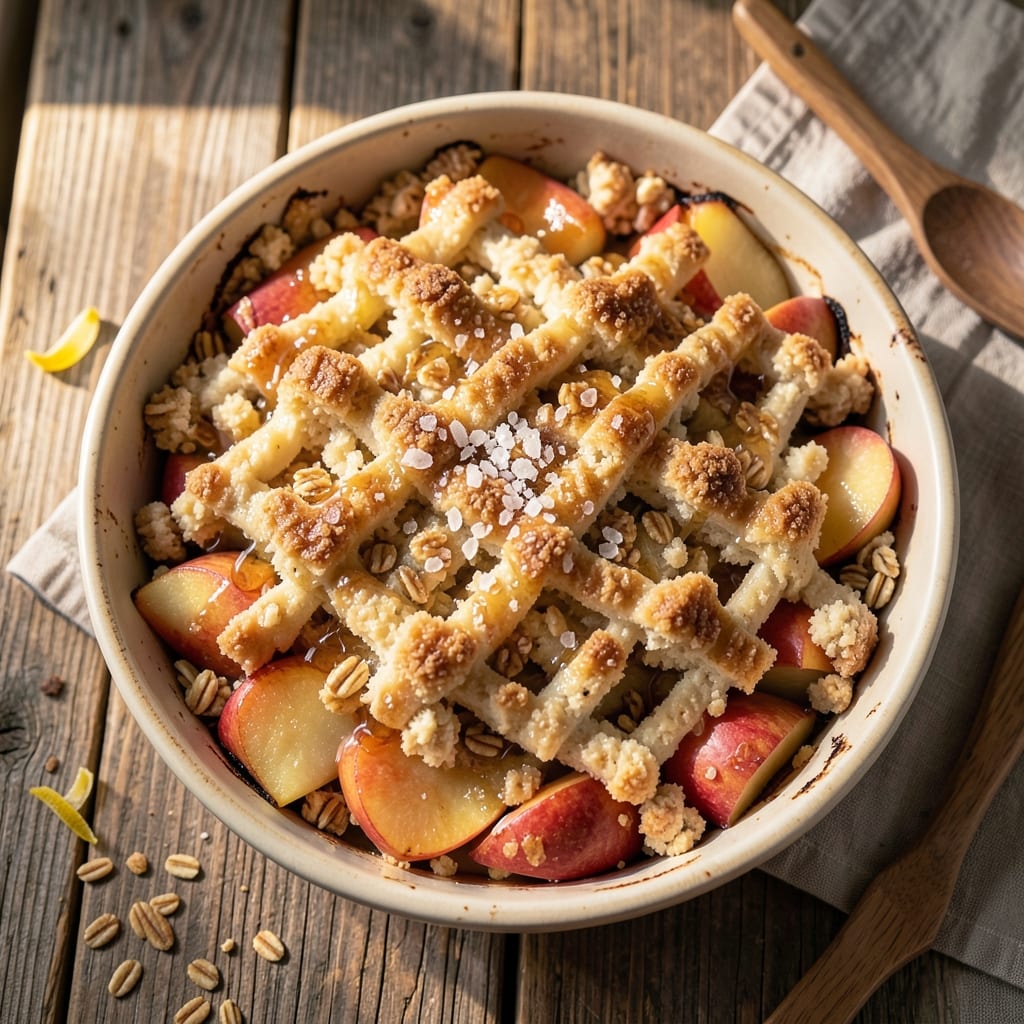Alton Brown's Apple Cobbler Recipe: Spiced Streusel Crown Over Juicy Baked Apples