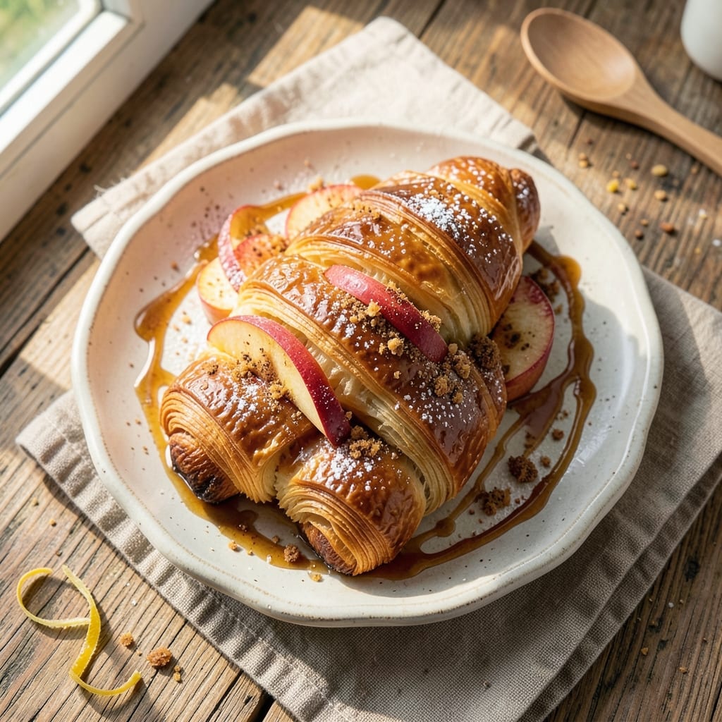 Apple Cinnamon Croissants Recipe: Buttery Layers with Spiced Apple Pockets