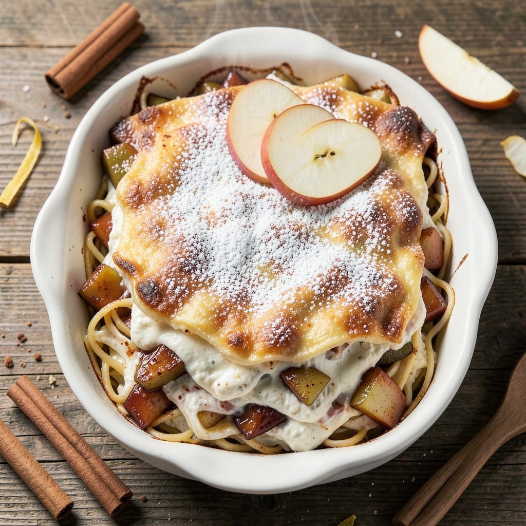 Apple Cinnamon Lasagna Recipe: Warm Spiced Layers with Buttery Streusel Crunch