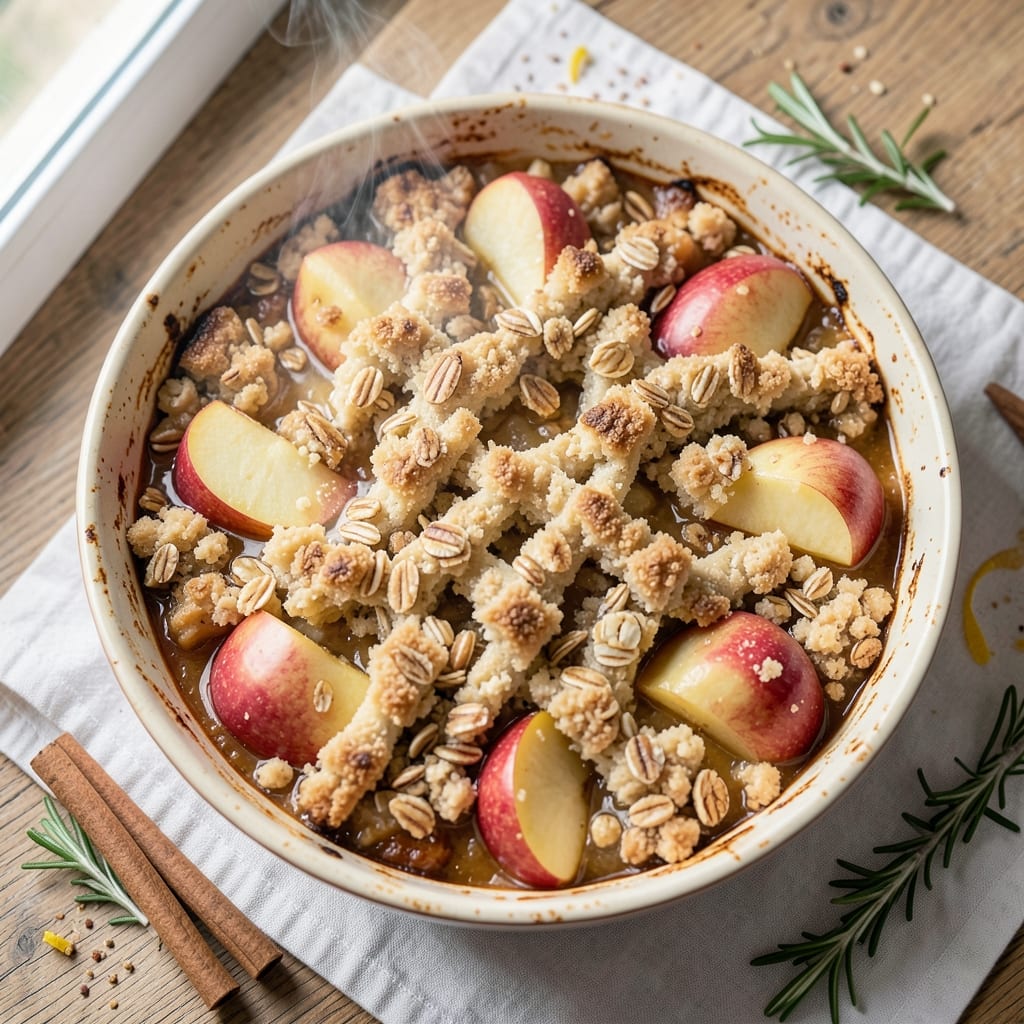 Apple Cobbler Recipe UK: Golden Streusel Crunch Over Warm Spiced Apples