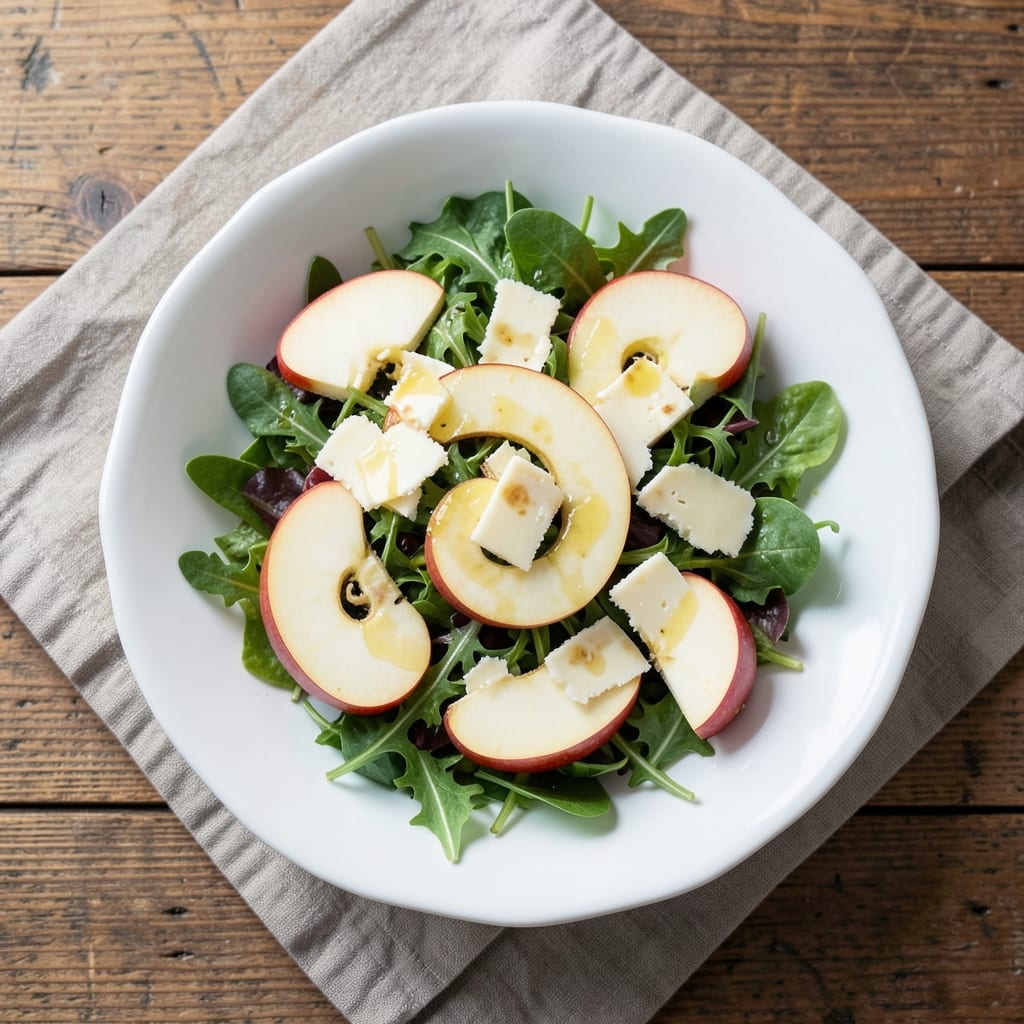 Apple and Cheddar Salad Recipe: Crunchy Bite and Tangy Cheese Balance