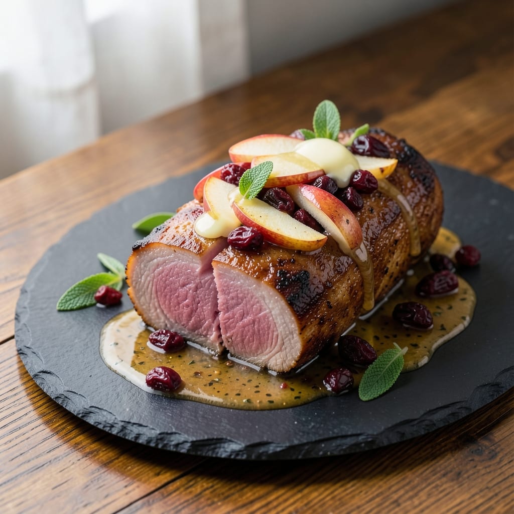 Apple Cranberry Stuffed Pork Tenderloin Recipe: Sweet-Savory Filling That Stays Juicy