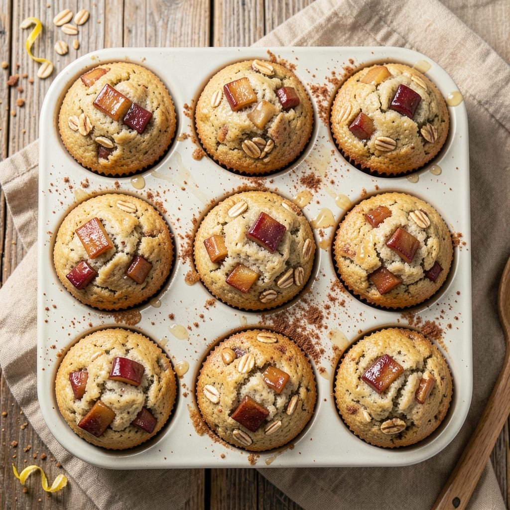 Apple Cinnamon Oatmeal Muffins Recipe: Warm Streusel Hugs Spiced Apple Filling