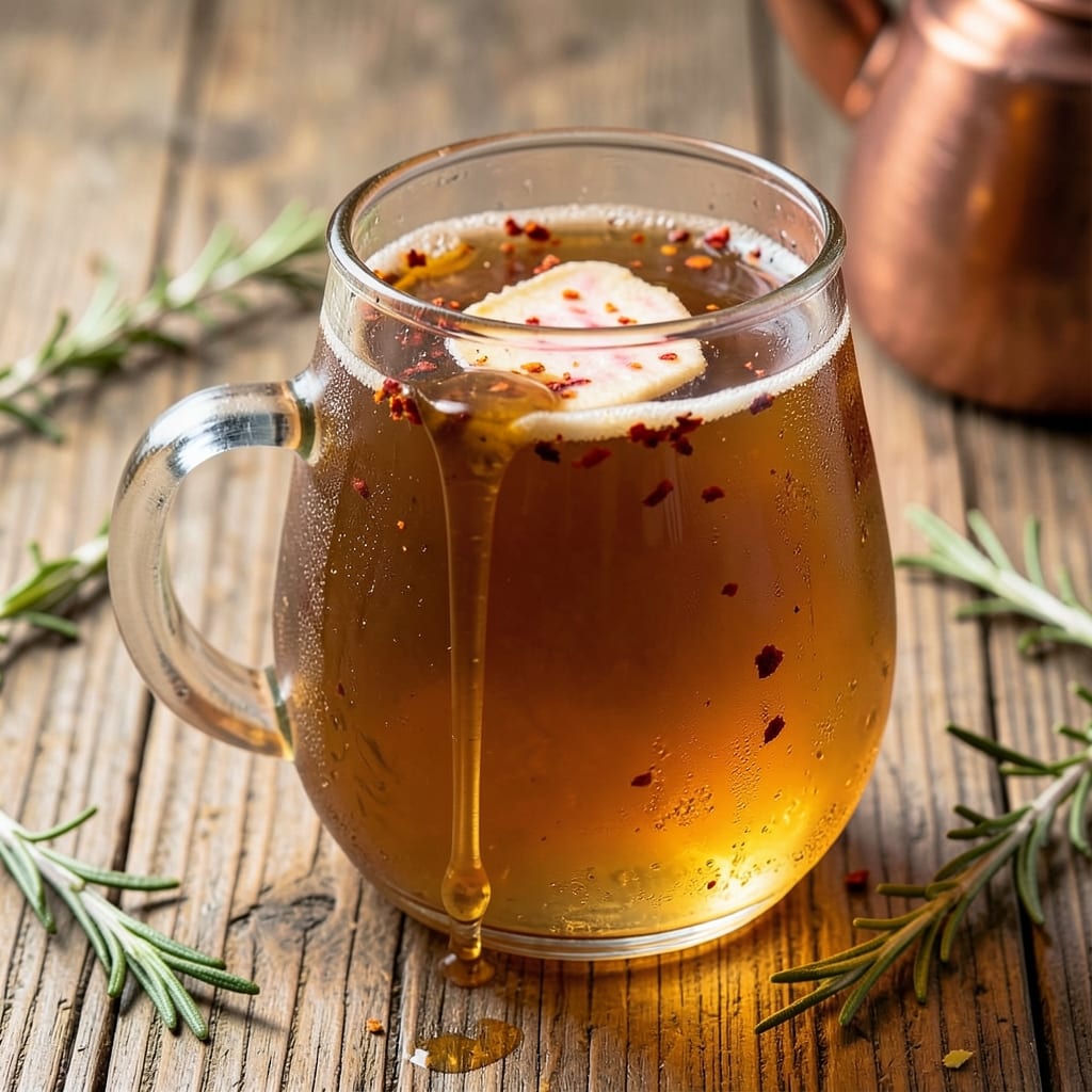Apple Cider Vinegar, Ginger, and Honey Drink Recipe: Spicy-Sweet Gut-Friendly Elixir