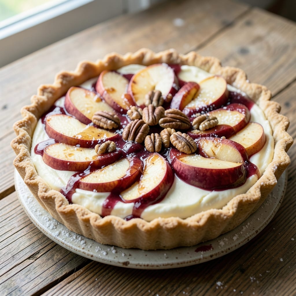 Apple Cheesecake Tart Recipe: Crispy Crust Meets Silky Apple Filling