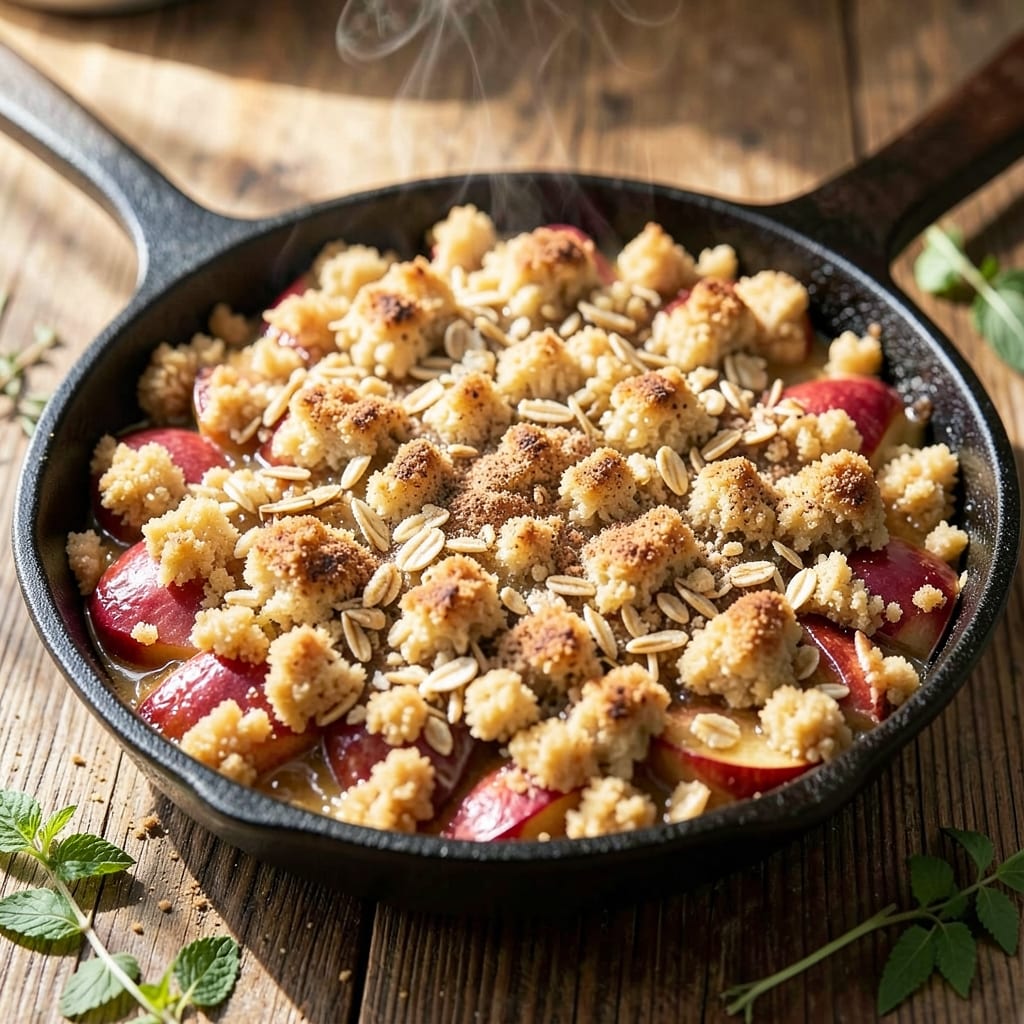 Apple Cobbler Crumble Topping Recipe: Golden Crunch Over Warm Spiced Apples