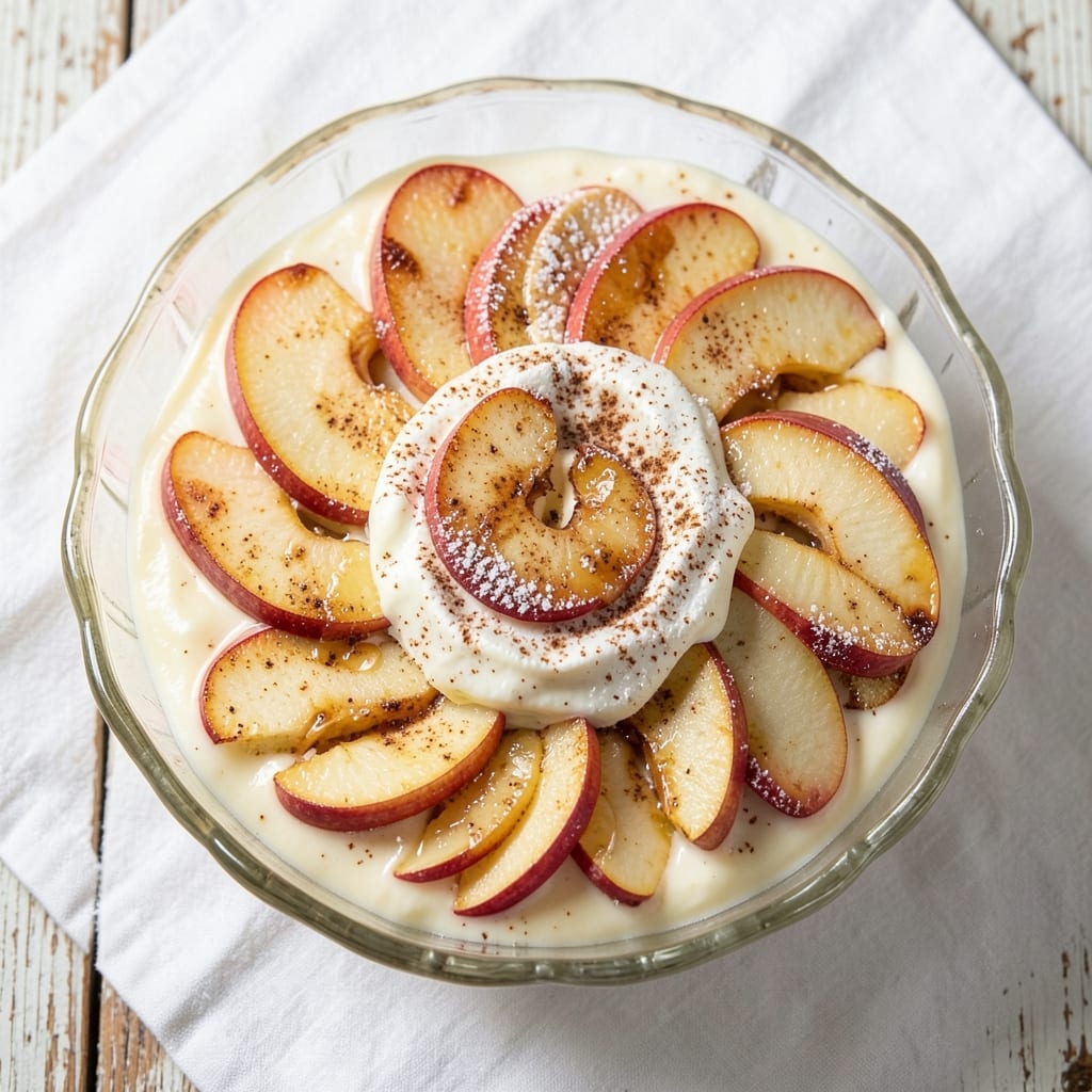 Apple Charlotte Pudding Recipe: Layered Vanilla Custard and Spiced Apple Magic