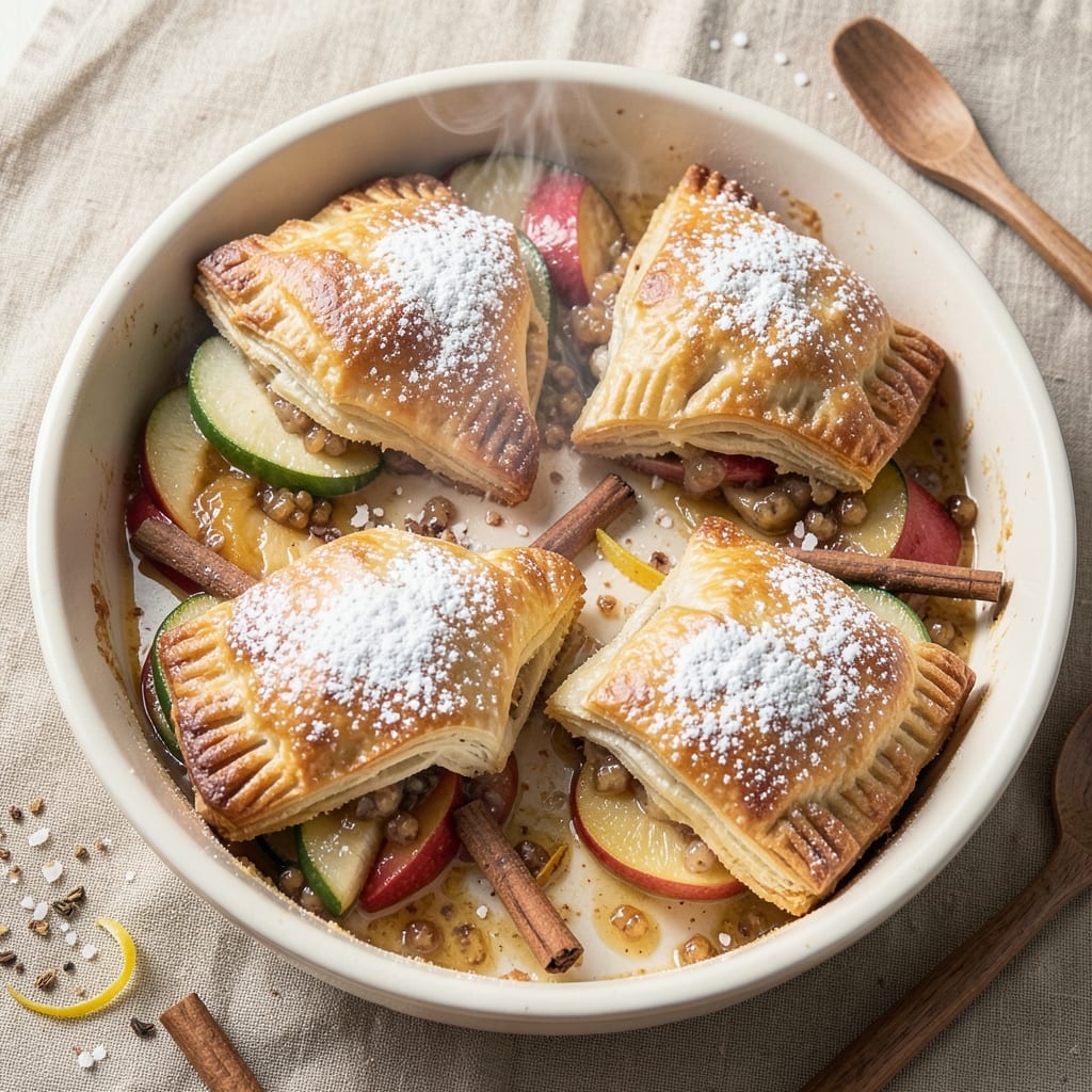 Amish Apple Turnovers Recipe: Flaky Pastry Hugs Warm Spiced Apple Filling