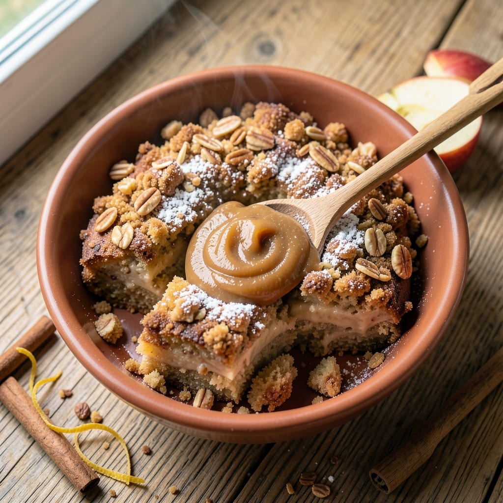 Apple Butter Crumb Cake Recipe: Spiced Layers With Buttery Streusel Crown